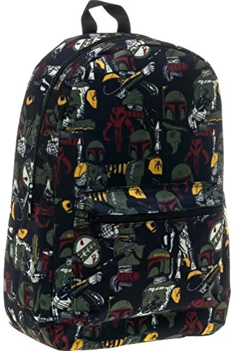 Backpack for high-altitude camping-Bioworld Star Wars Boba Fett All Over Backpack (Boba Fett)