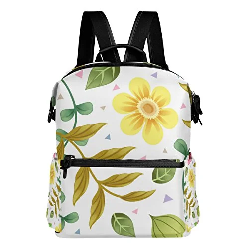 Colourlife Floral Pattern Stylish Casual Shoulder Backpacks Laptop School Bags Travel