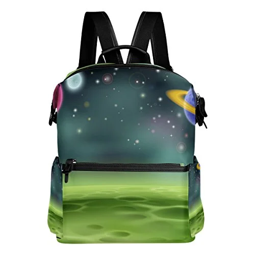 Colourlife Outer Space Stylish Casual Shoulder Backpacks Laptop School Bags Travel Multipurpose