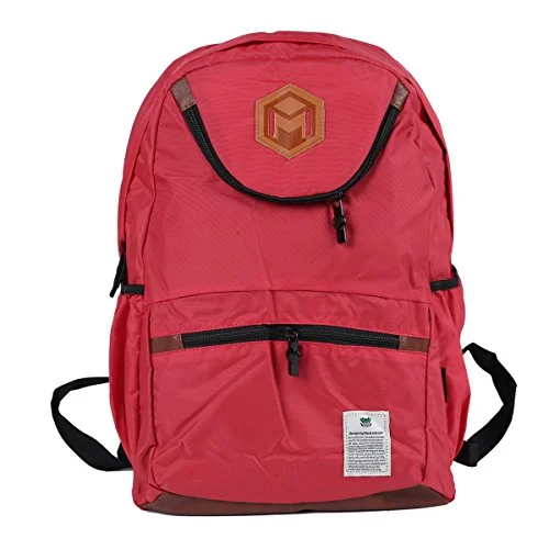 Damara Womens Sporty Versatile Multilayer Laptop Computer Backpack,Red