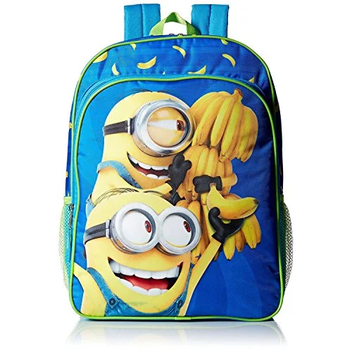 Despicable Me Boys' Universal Multi Compartment 16 Inch Backpack, Blue