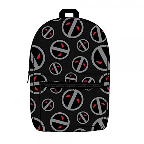 Backpack with chest buckle-Marvel Deadpool X-Force Sublimated Backpack