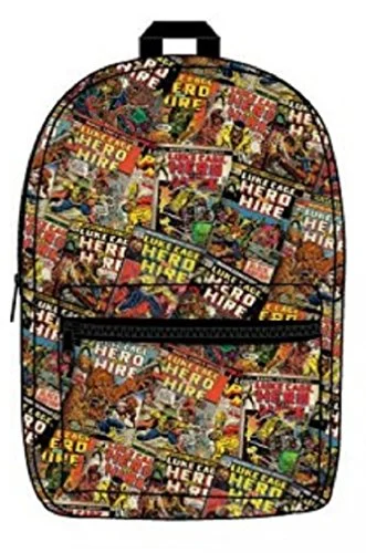 Travel backpack for affordable trips-Marvel Luke Cage Sublimated Logo Backpack