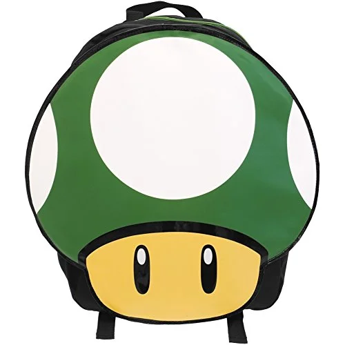 Durable tactical backpack for teens-Nintendo 1Up Green Mushroom Backpack