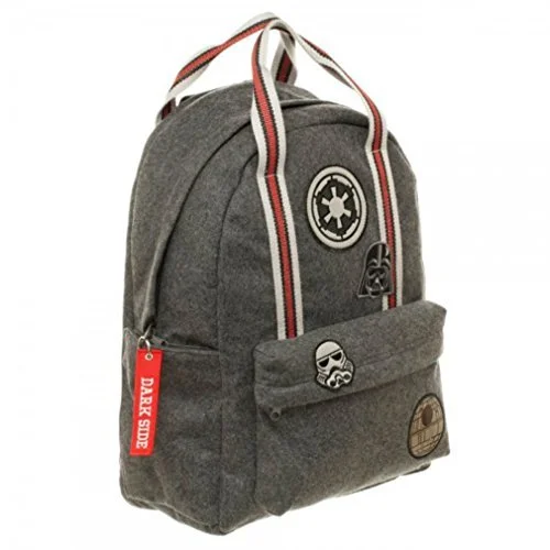 Backpack with removable pockets-Official Star Wars Imperial Top Handle Backpack With Patches