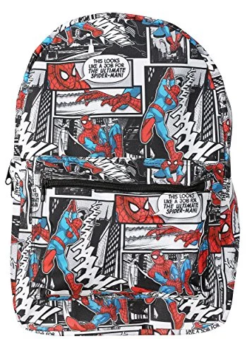 Durable camping backpack for teens-Spider-Man Comic Backpack Standard