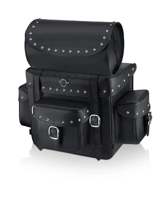 Bag with inner pockets-35L - Revival Series XL Victory Studded Motorcycle Tail Bag