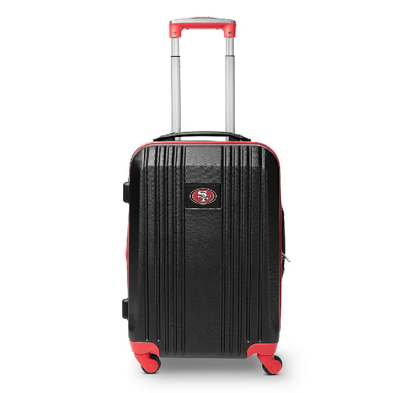 49ers Carry On Spinner Luggage | San Francisco 49ers Hardcase Two-Tone Luggage Carry-on Spinner in Red