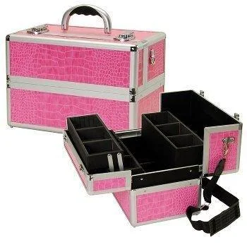 8.5 In. Beauty Case W Sliding Trays