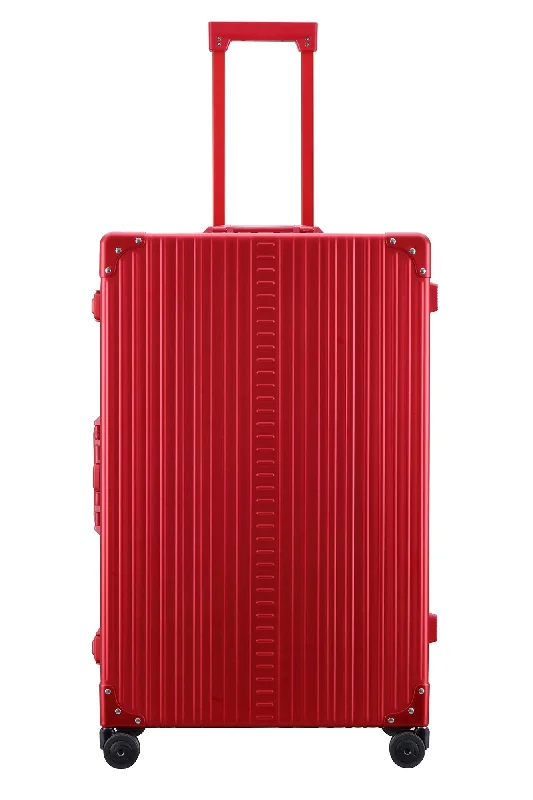 Aleon 30" Macro Traveler Aluminum Hardside Checked Luggage (Ruby) Red