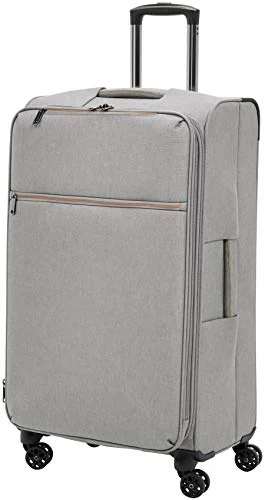 AmazonBasics Belltown Softside Rolling Spinner Suitcase Luggage - 30 Inch, Heather Grey