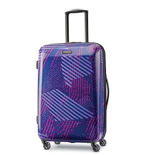 American Tourister Checked-Medium, Purple Storm