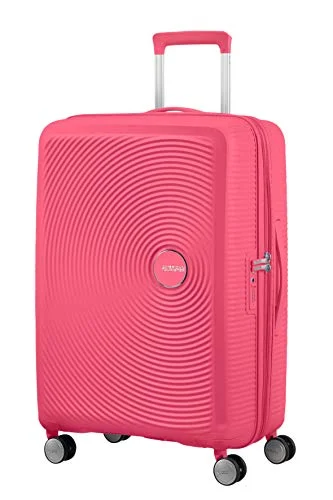 American Tourister Soundbox - Spinner Medium Expandable Suitcase, 67 cm, 81 liters, Pink (Hot Pink)