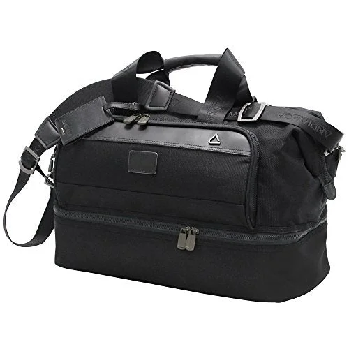 Andiamo Avanti Collection Drop Bottom Satchel, Midnight Black, One Size