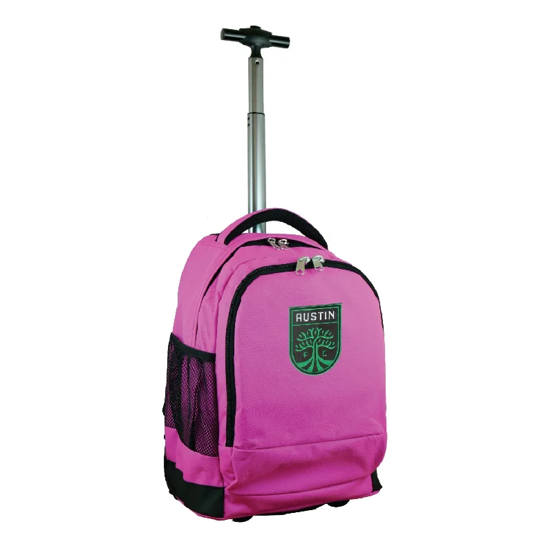 Austin FC 19" Premium Wheeled Backpack-Pink