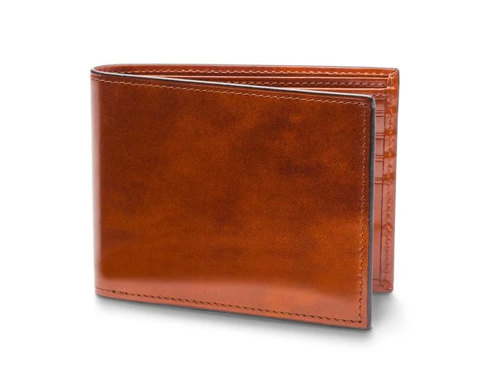 Bosca Bifold Leather Wallet With ID Flap