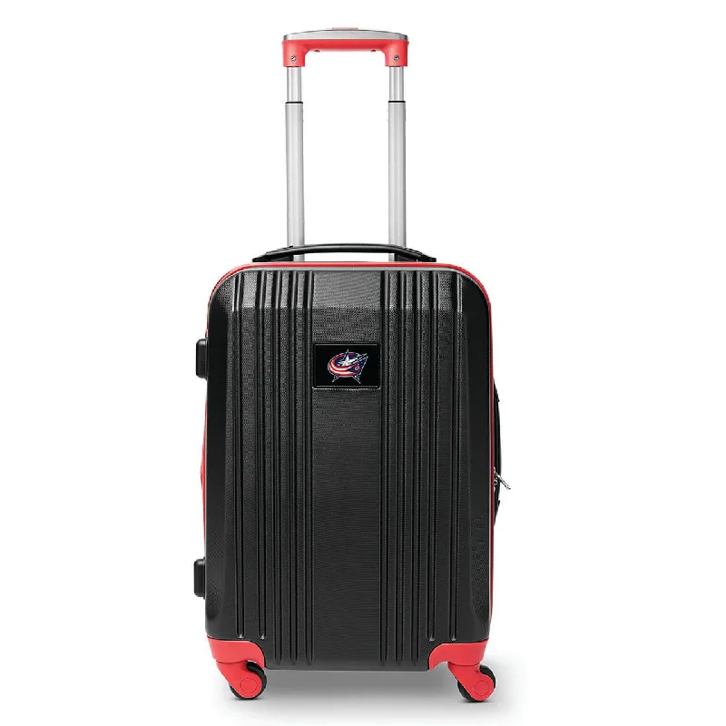 Blue Jackets Carry On Spinner Luggage | Columbus Blue Jackets Hardcase Two-Tone Luggage Carry-on Spinner in Red