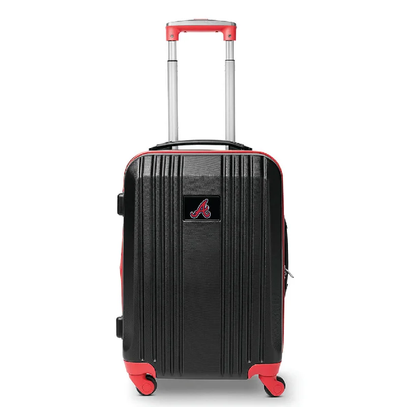 Braves Carry On Spinner Luggage | Atlanta Braves Hardcase Two-Tone Luggage Carry-on Spinner in Red