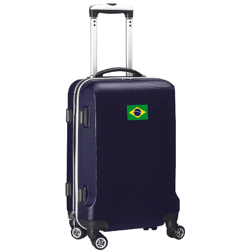 Brazil Flag 21" Carry-On Spinner in NAVY