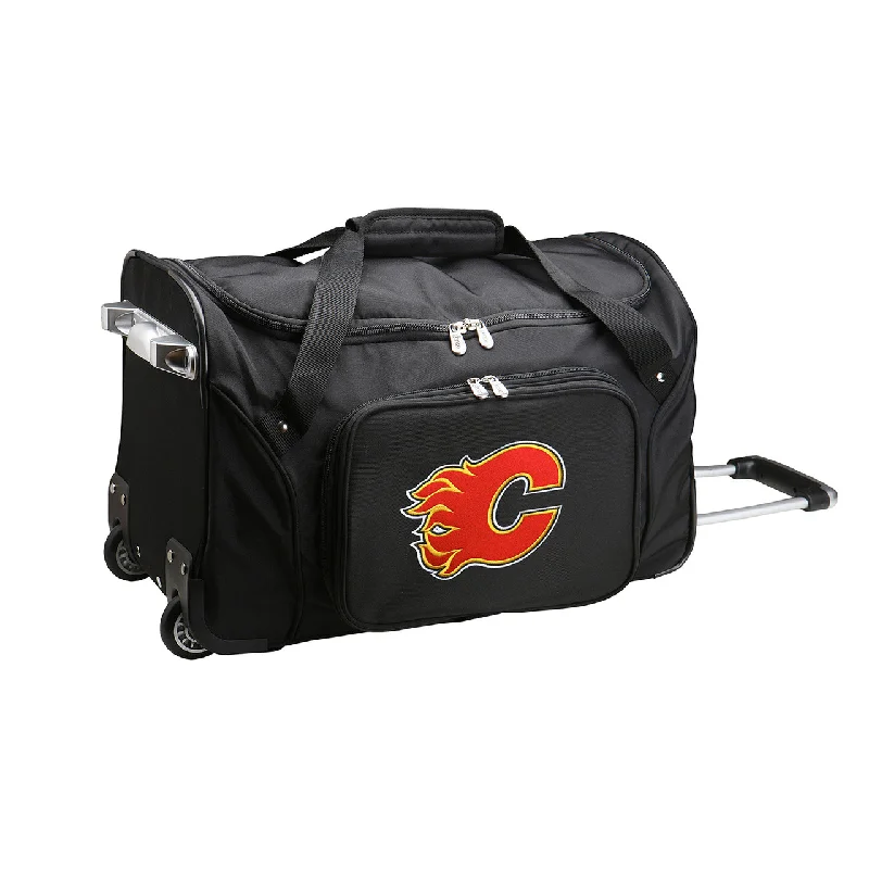 Calgary Flames Luggage | Calgary Flames Wheeled Carry On Luggage