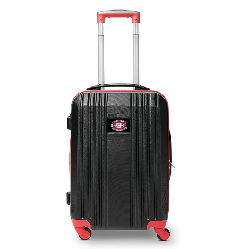 Canadiens Carry On Spinner Luggage | Montreal Canadiens Hardcase Two-Tone Luggage Carry-on Spinner in Red