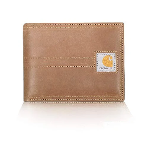 Carhartt Men's Billfold Wallet, legacy brown, One Size