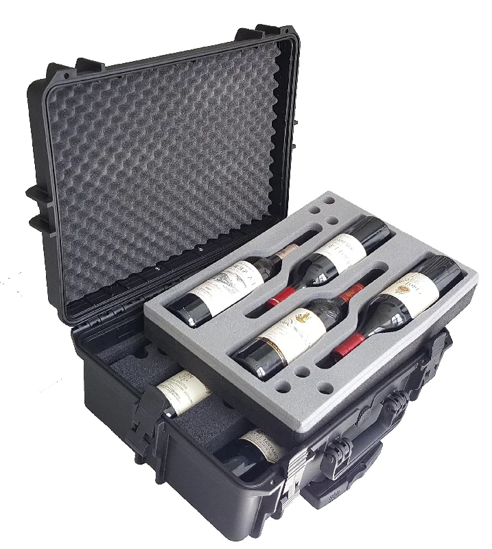 Carrying Case for Wine - Bottles - Winecase - Wheeled Case - Wine transport - Wine Agent - Bottle Wine Carrier - hard case