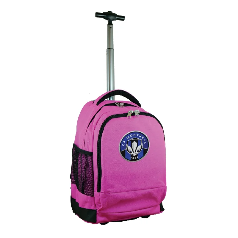 CF Montréal 19" Premium Wheeled Backpack-Pink