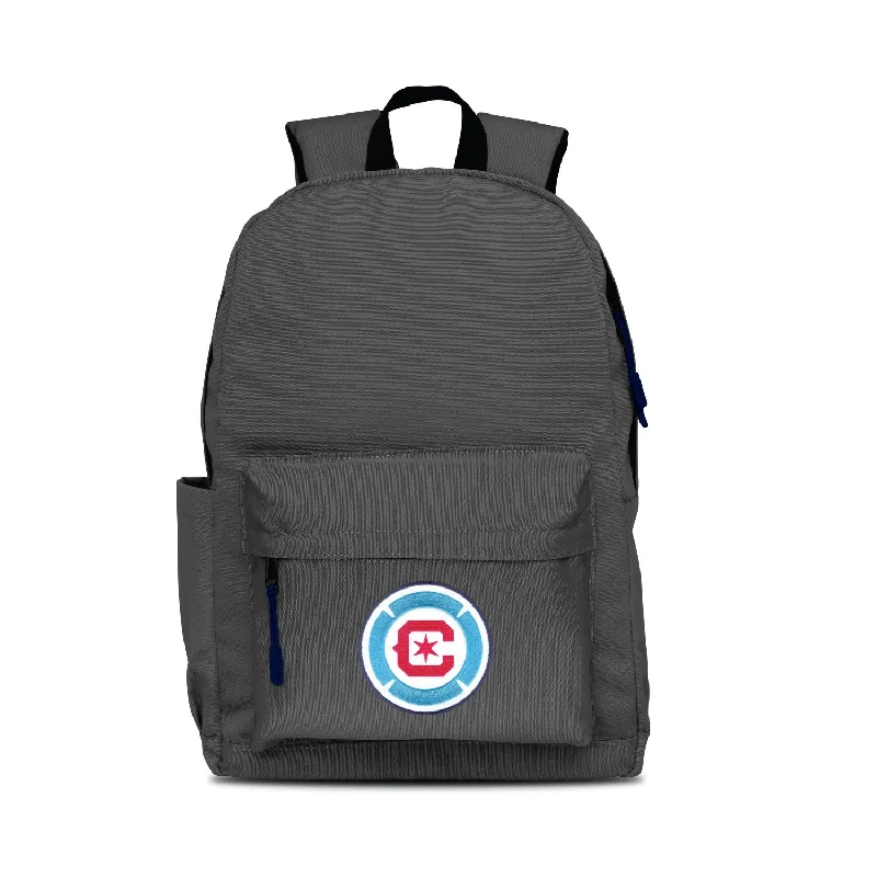 Chicago Fire FC Campus Laptop Backpack - Gray/Navy