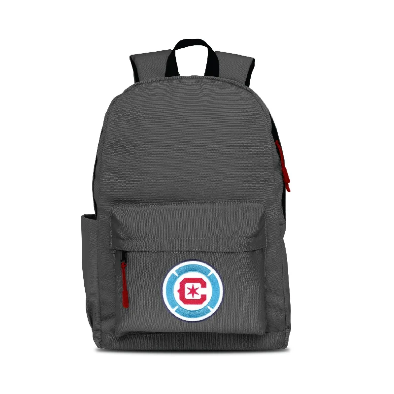 Chicago Fire FC Campus Laptop Backpack - Gray/Red