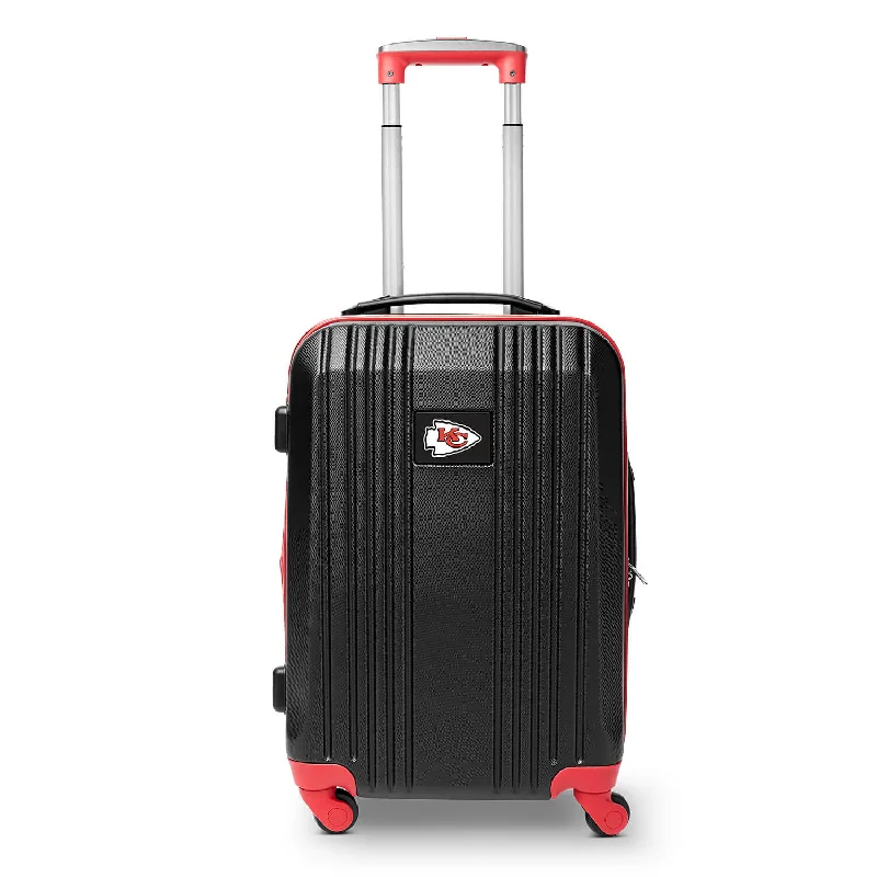 Kansas City Chiefs Hardcase Two-Tone Luggage Carry-on Spinner in Red