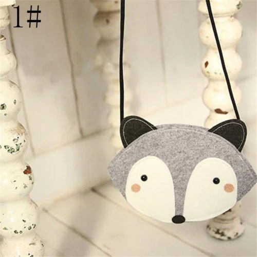 Cute Girls Fox Fashion Bag Nice Storage Bag Single Shoulder Bag With Money Bag Wallet Purse