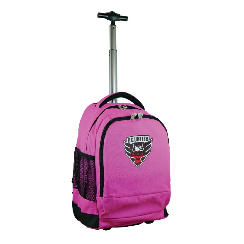 D.C. United 19" Premium Wheeled Backpack-Pink