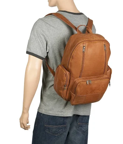 David King & Co. 332 Leather Laptop Backpack- $155