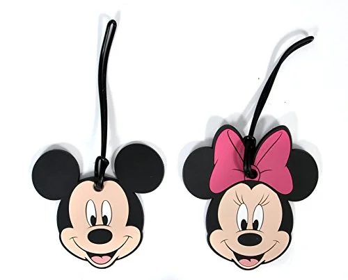 Disney Mickey and Minnie Mouse Suitcase Luggage ID Tags