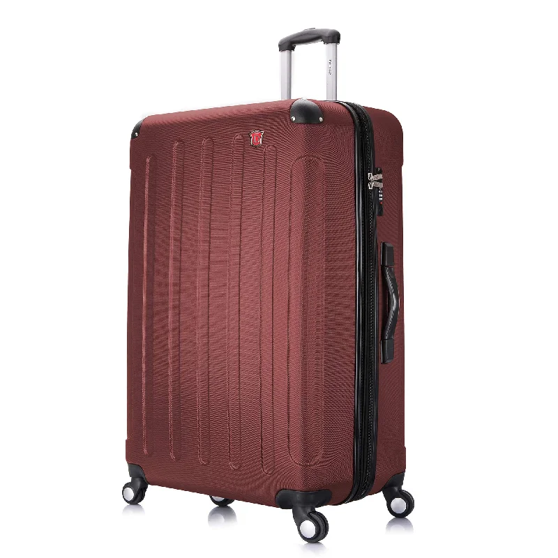 DUKAP Luggage - Intely Collection - Hardside Spinner 28'' inches with Integrated Weight Scale (Wine) - Suitcases with Wheels