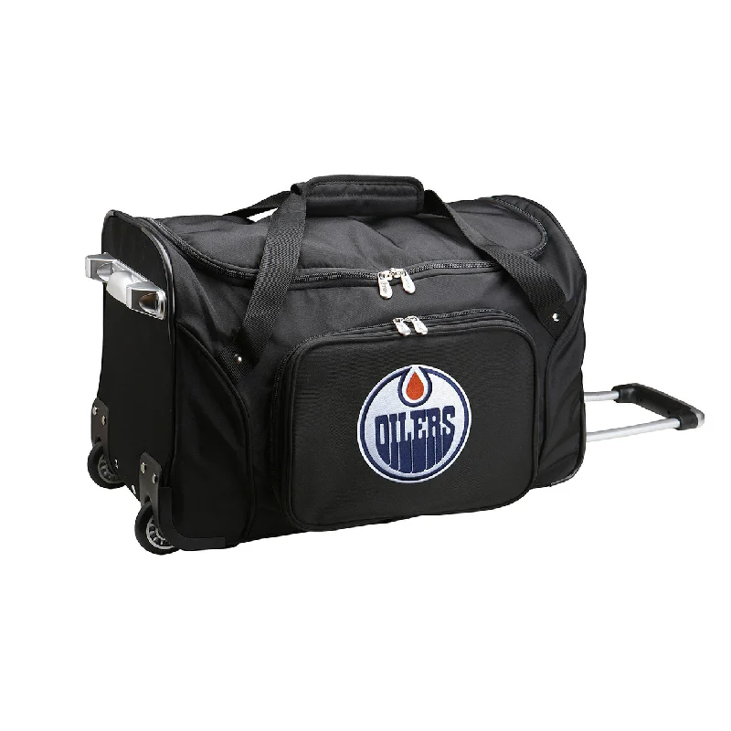 Edmonton Oilers Luggage | Edmonton Oilers Wheeled Carry On Luggage