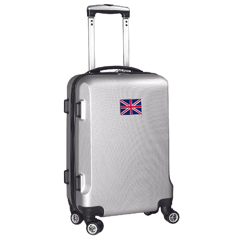 England Flag 21" Carry-On Spinner in Silver