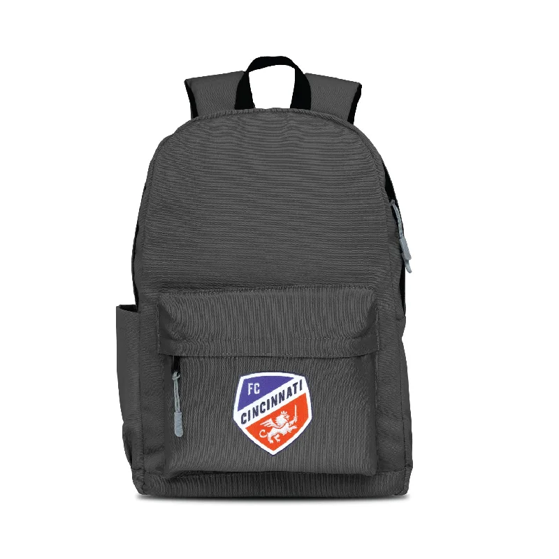 FC Cincinnati Campus Laptop Backpack - Gray/Gray