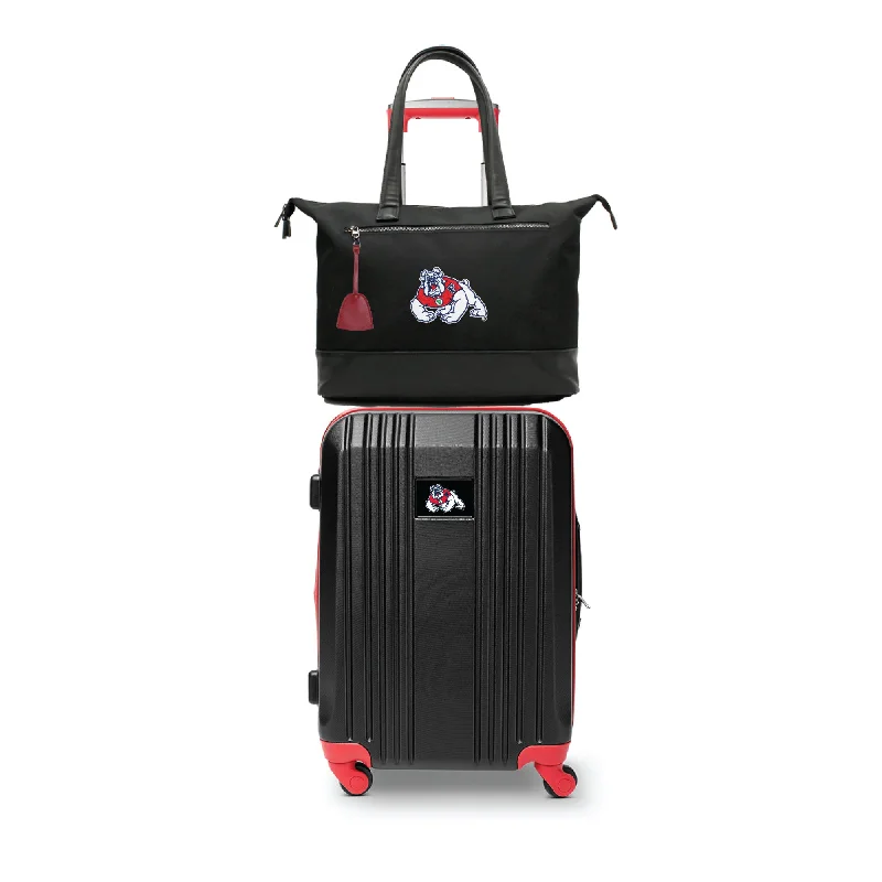 Fresno State Bulldogs Premium Laptop Tote Bag and Luggage Set