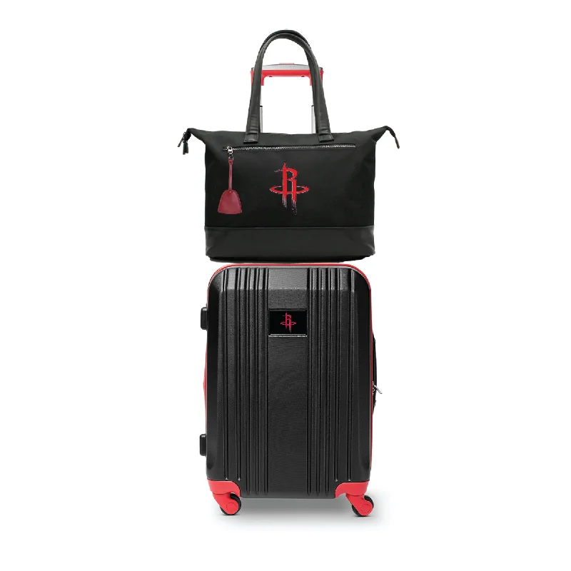 Houston Rockets Premium Laptop Tote Bag and Luggage Set