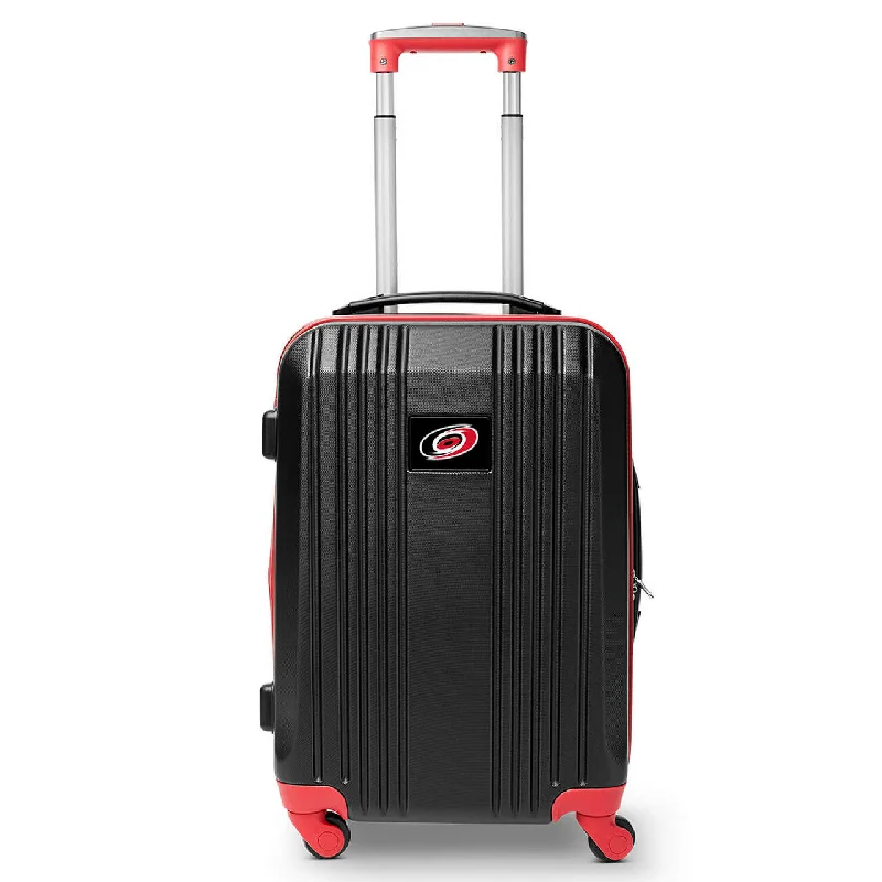 Hurricanes Carry On Spinner Luggage | Carolina Hurricanes Hardcase Two-Tone Luggage Carry-on Spinner in Red