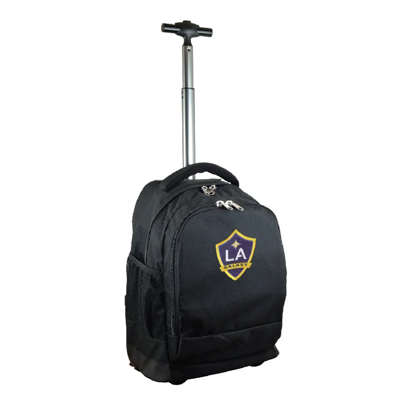 LA Galaxy 19" Premium Wheeled Backpack-Black