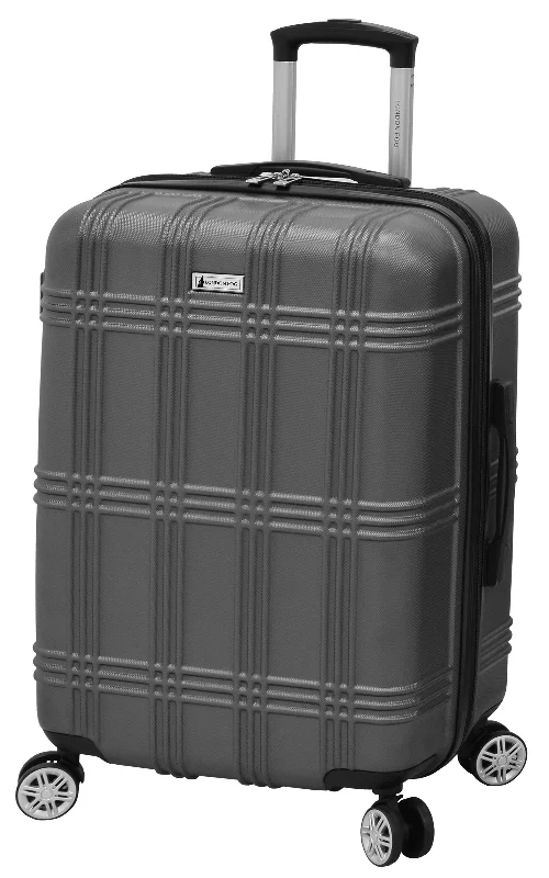 London Fog Kingsbury 25" Expandable Hardside Spinner, Titanium