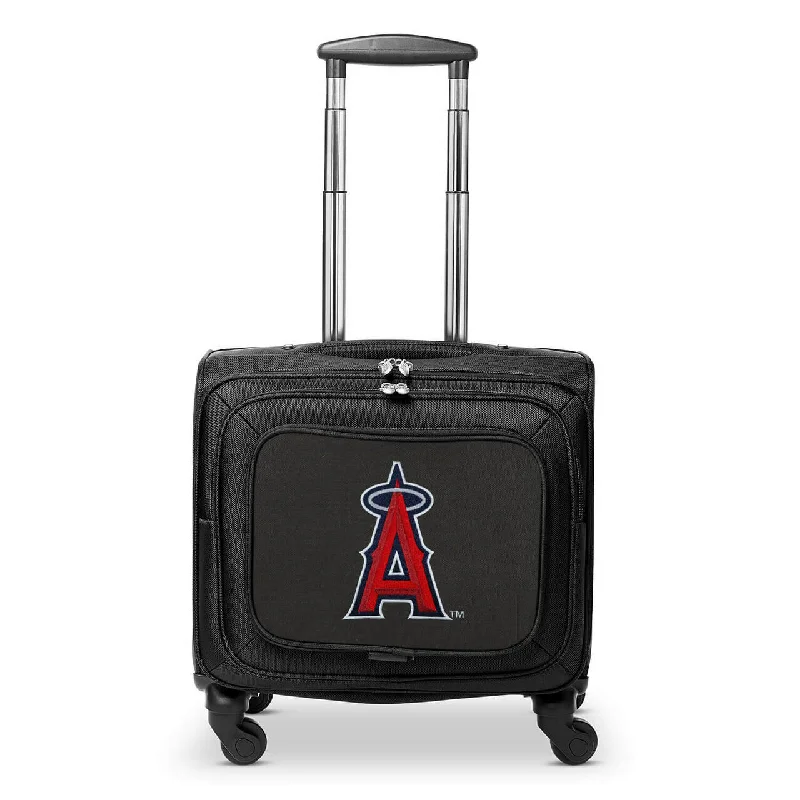 Los Angeles Angels 14" Black Wheeled Laptop Overnighter