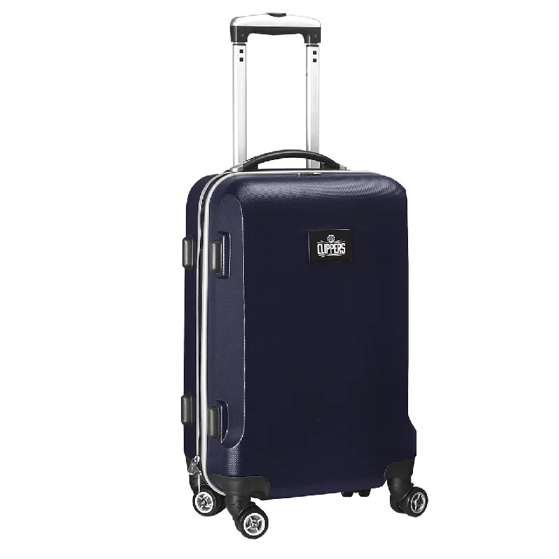 Suitcase for fragile dishes-Los Angeles Clippers 20" Navy Domestic Carry-on Spinner