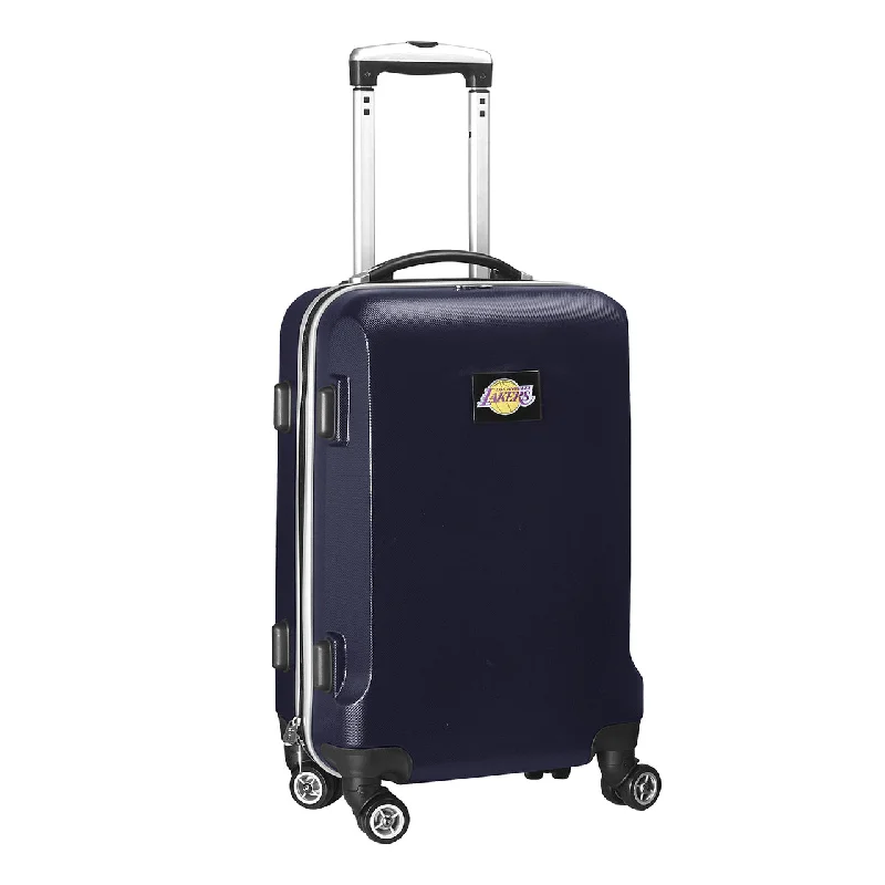 Suitcase for simple travelers-Los Angeles Lakers 20" Navy Domestic Carry-on Spinner