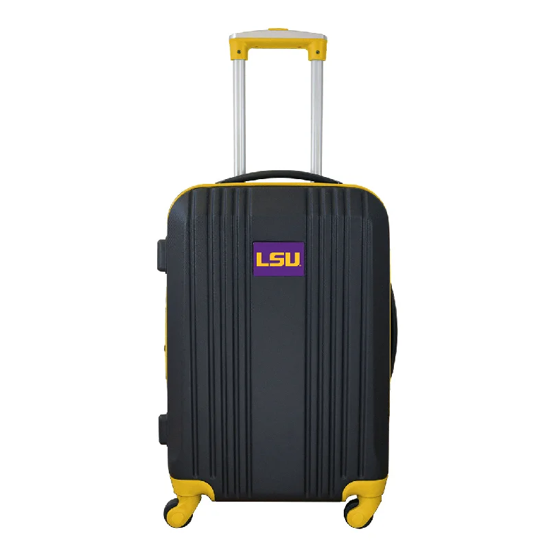 LSU Tigers Carry On Spinner Luggage | LSU Tigers Hardcase Two-Tone Luggage Carry-on Spinner in Yellow