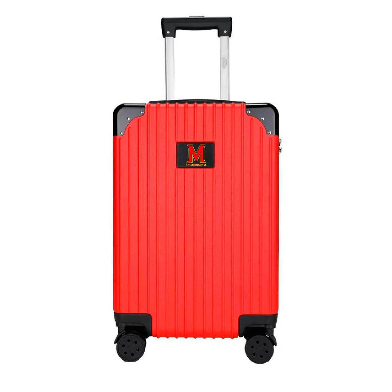 Maryland Terrapins Premium 2-Toned 21" Carry-On Hardcase in RED