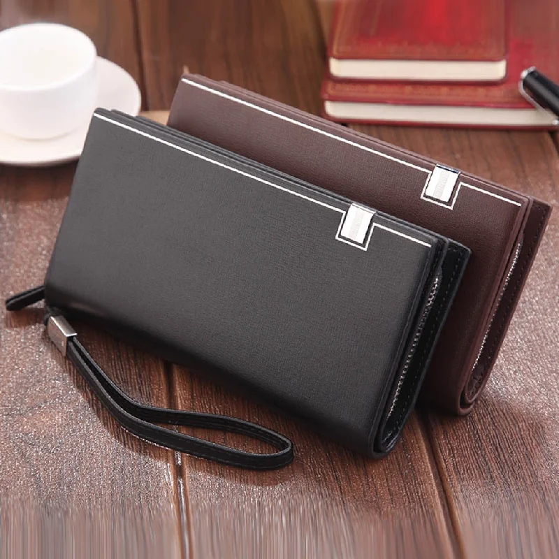 Men Wallet Long Wallet Clutch Male Money Purse Id Card Holder Coin Purse Wallet